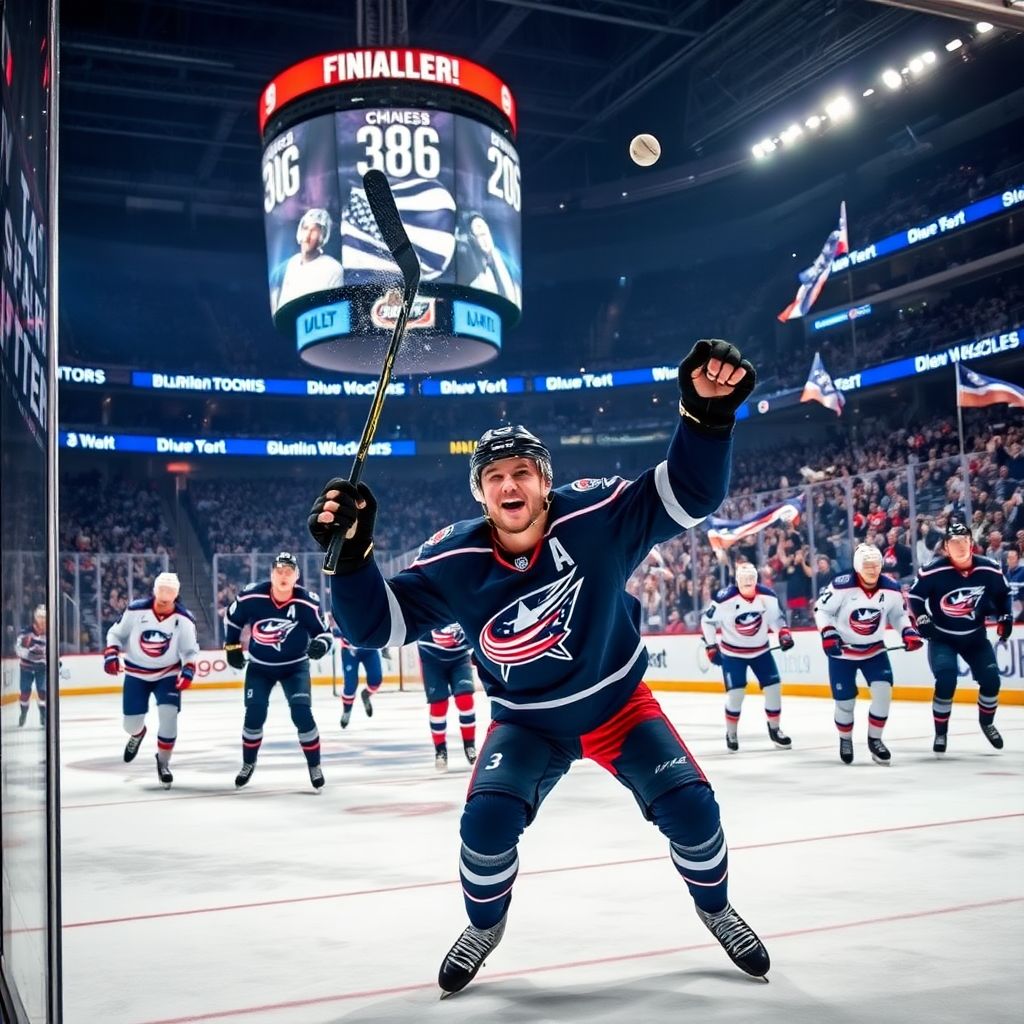 Русский герой вечера: как Кирилл Марченко вошёл в историю НХЛ с Коламбусом